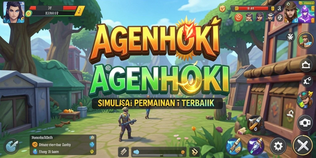 Screenshot gameplay AGENHOKI menunjukkan aksi mendebarkan dan lingkungan yang menawan.