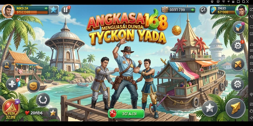 Tangkapan layar gameplay menampilkan aksi manajemen bisnis di luar angkasa.