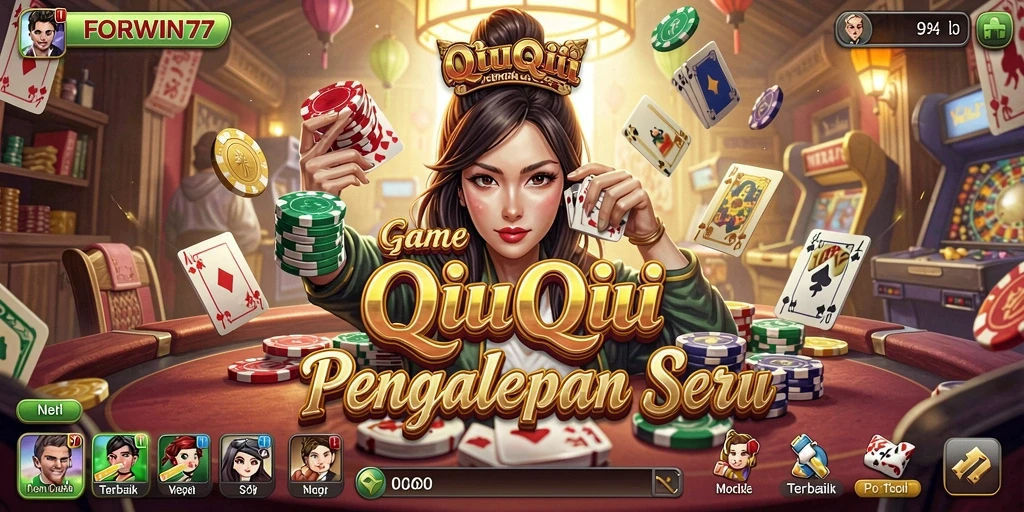Tampilan menarik dari gameplay QiuQiu di FORWIN77.