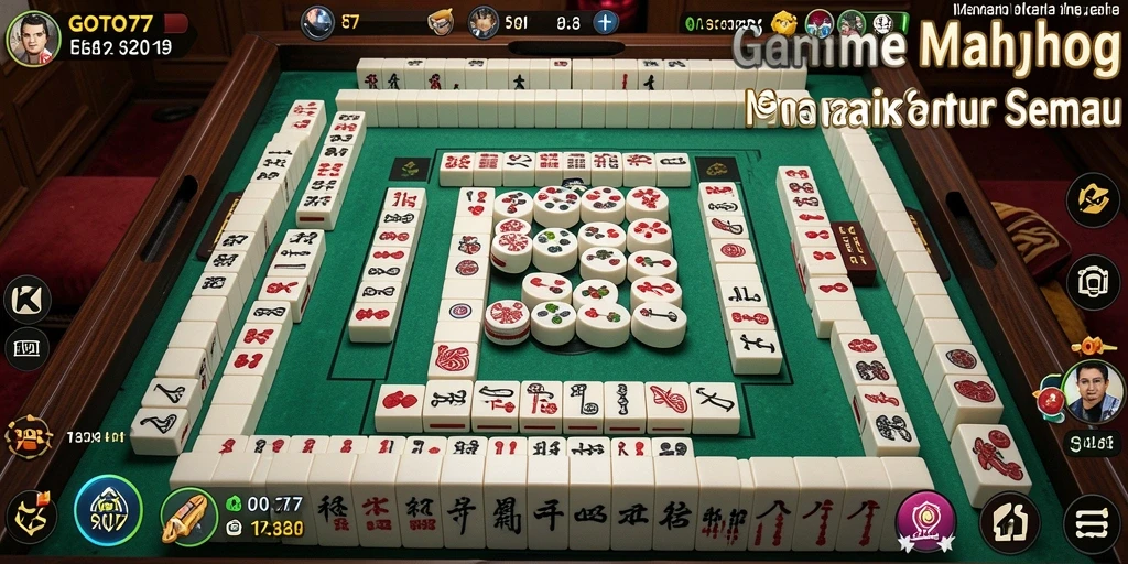 Screenshot GOTO77 menunjukkan gameplay Mahjong yang menarik dan menantang.