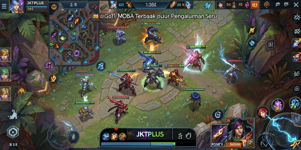 Tampilan gameplay seru dalam JKTPLUS dengan karakter yang menawan.