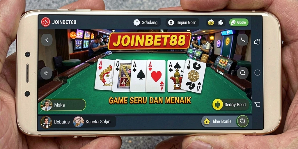 Tampilan gameplay exciting dari JOINBET88 saat bermain Domino.