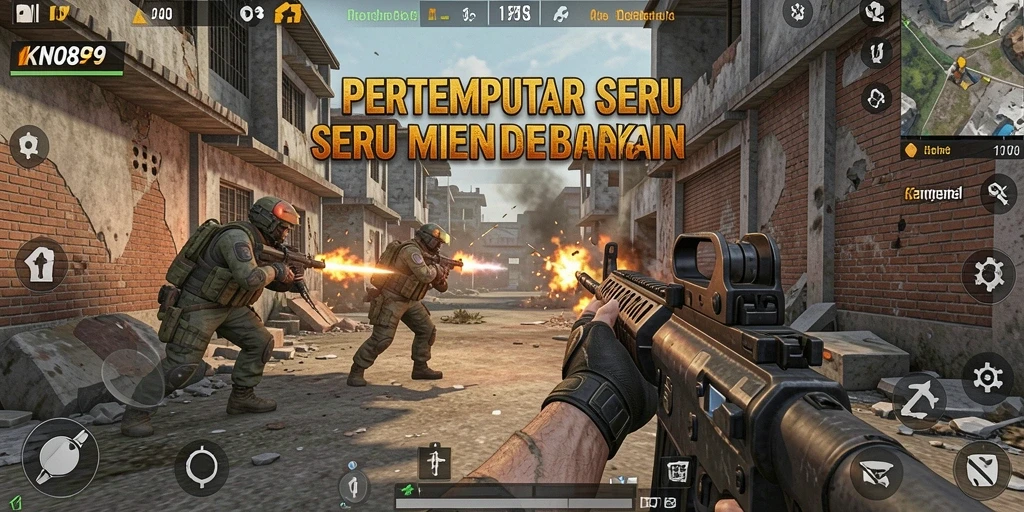 Gameplay seru dan mendebarkan dalam KNO89, pengalaman FPS terbaik.