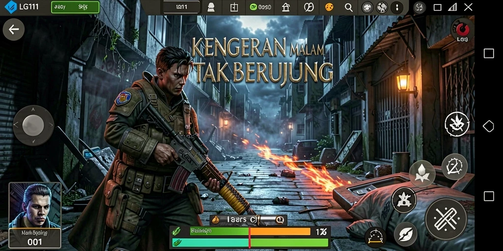 Screenshot menampilkan gameplay LG111 yang mencekam dan penuh ketegangan.