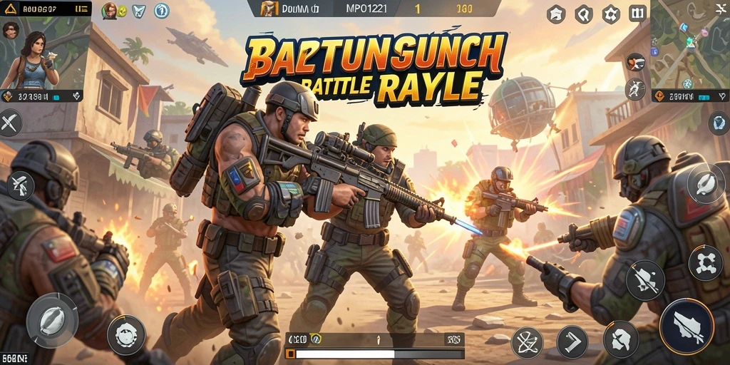 Gameplay mendebarkan MPO1221 dalam pertarungan Battle Royale.