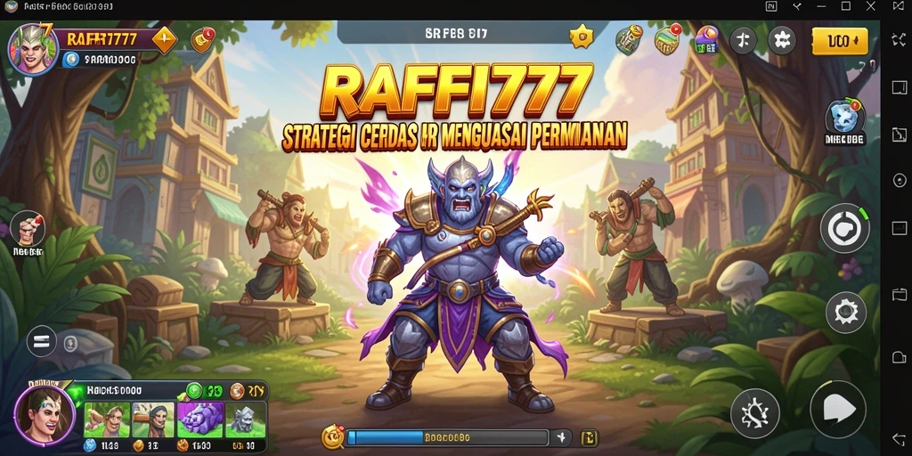 Tampilan gameplay RAFFI777 yang menegangkan saat bertarung.