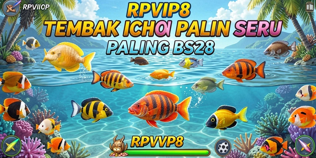 Screenshot gameplay RPVIP8 menampilkan aksi menembak ikan yang seru.