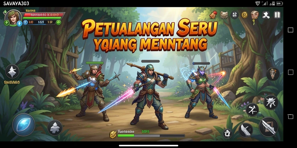 Screenshot dari gameplay SAVAYA303 yang menunjukkan misi petualangan yang mendebarkan.