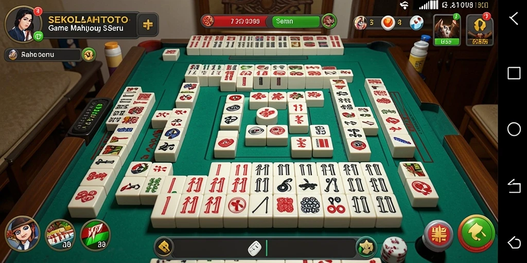 Tampilan menarik dari gameplay Mahjong di SEKOLAHTOTO.
