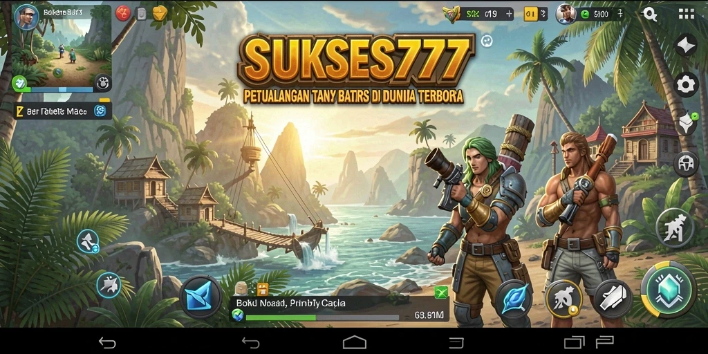 Tangkapan layar utama gameplay SUKSES777 menampilkan eksplorasi dunia terbuka yang menarik.