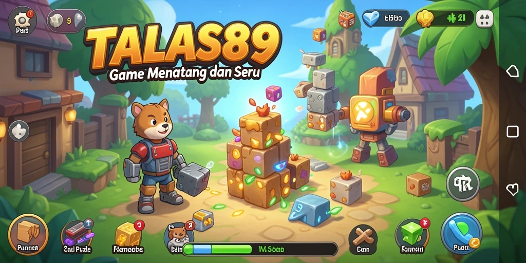 Tampilan gameplay TALAS89 yang menantang dengan puzzle seru.