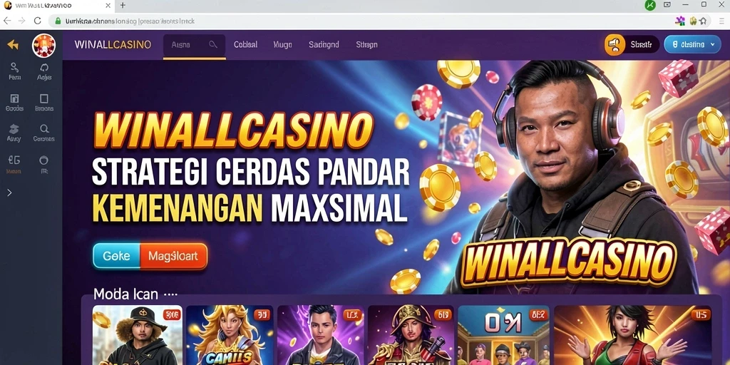 Tampilan gameplay WINALLCASINO yang menegangkan dan strategis.